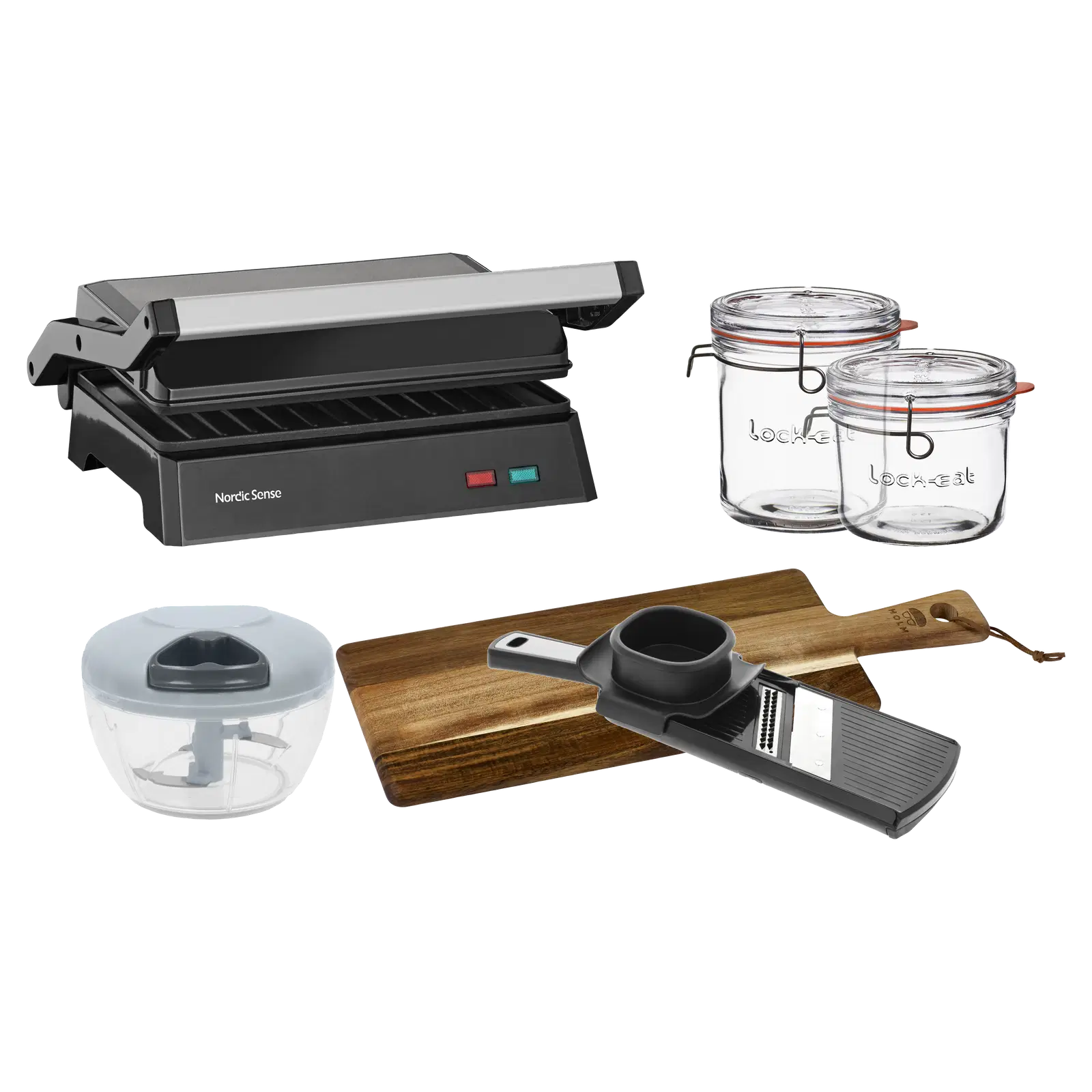 

Hjemmelavet Panini med tilbehør